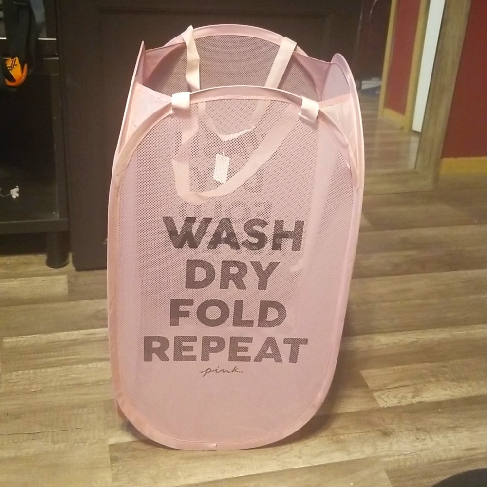 Pink Laundry Basket